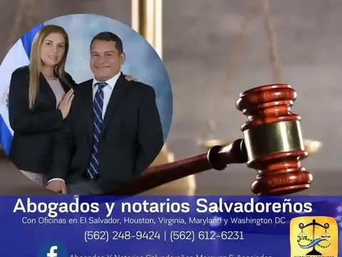 Abogados y Notarios de El Salvador en Houston Tx. Lic Antonio y Kenia Marquez
