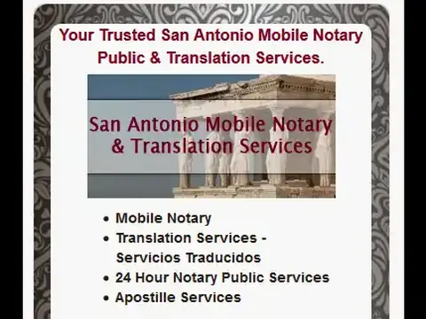 San Antonio Mobile Notary Public & Translation Services