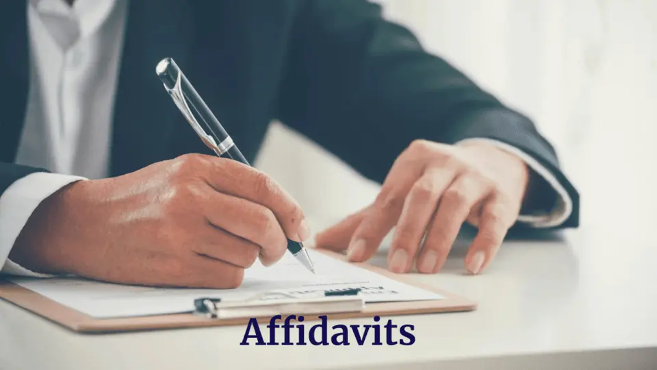 Declaración Jurada (Affidavits)